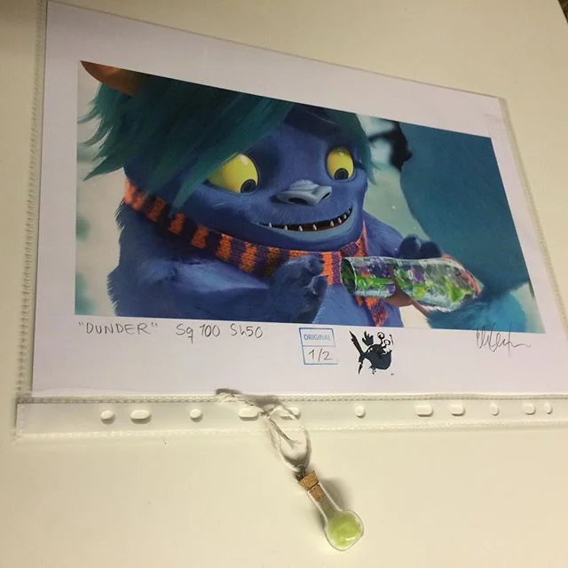 #perks on its way. Print from the film+exclusive fur from the monster Bulder #crowdfunding #dunder #fabelfjord