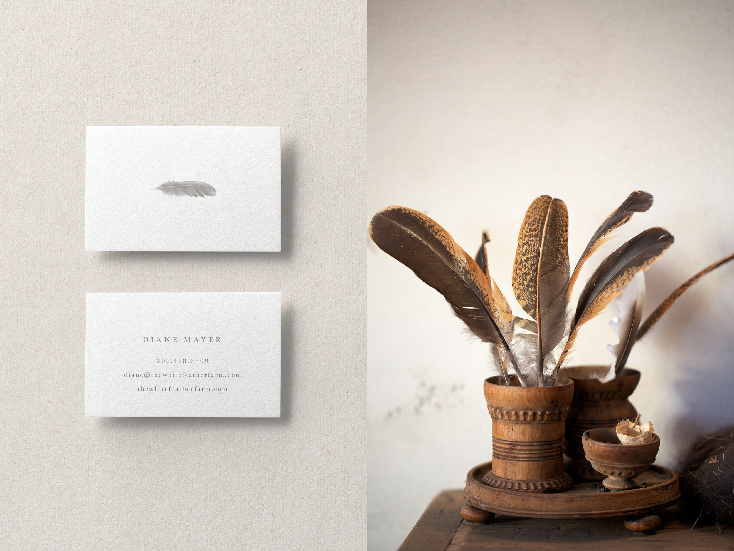 White Feather Farm Business Card