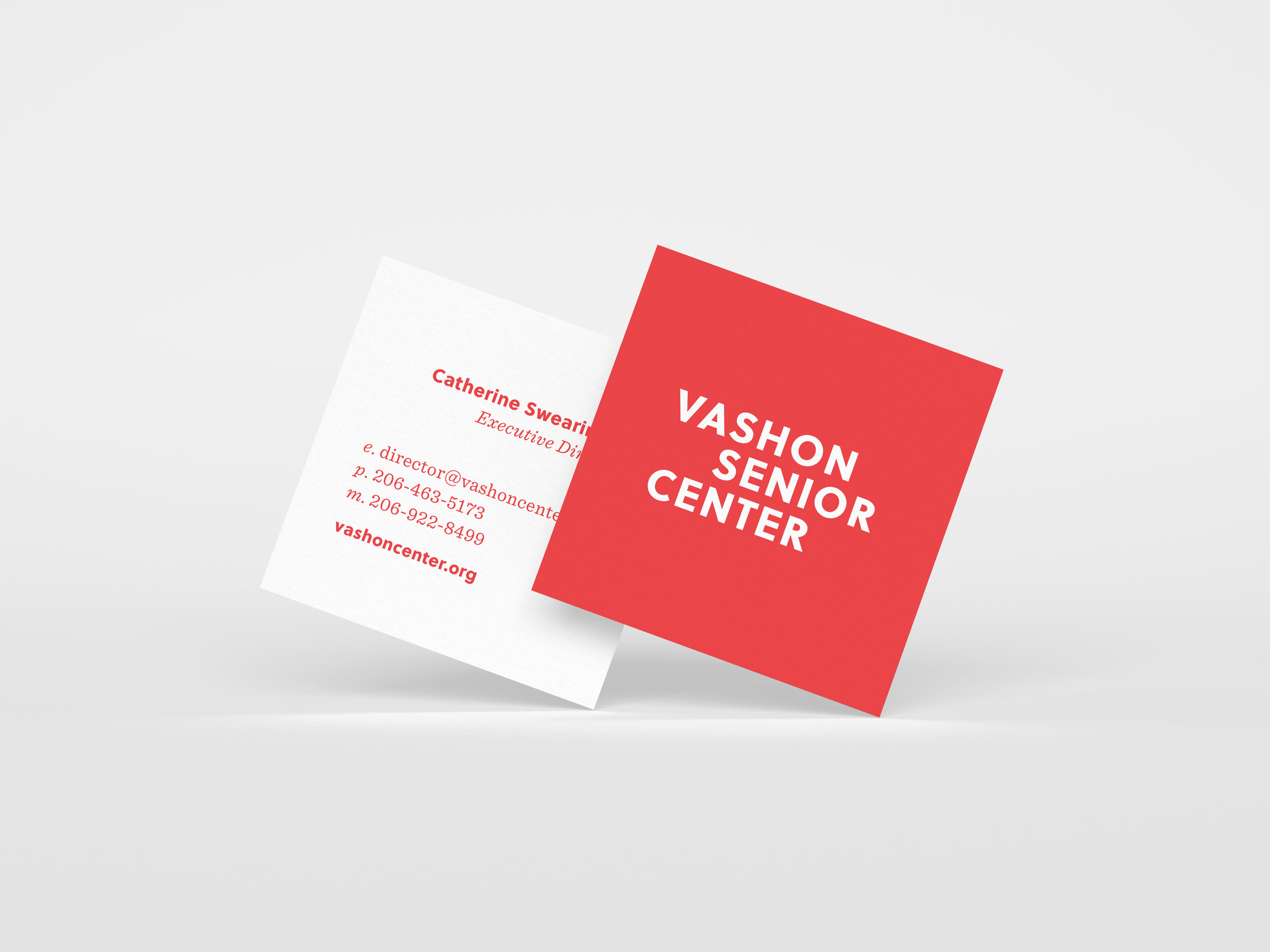 Business Card Design for Vashon Senior Center
