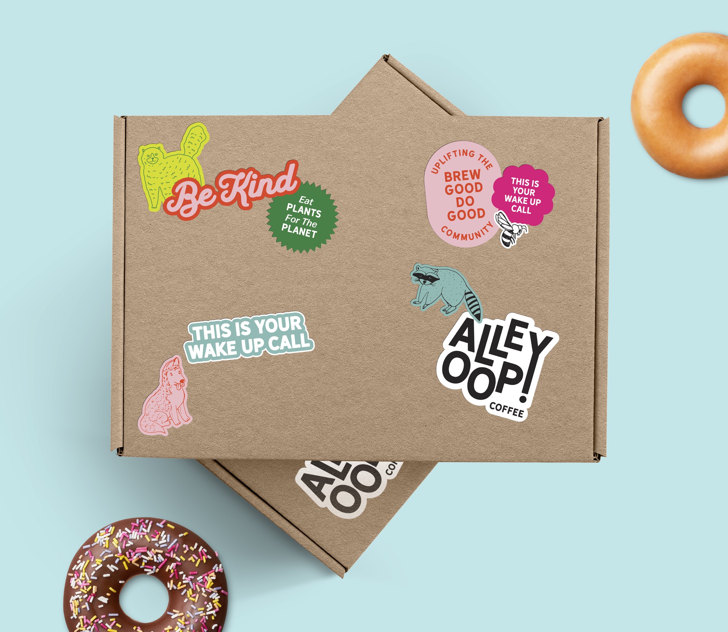 Alle-Oop-Coffee-Roasters-Brand-Identity-Colorful-Sticker-Donut-Box-C.jpg