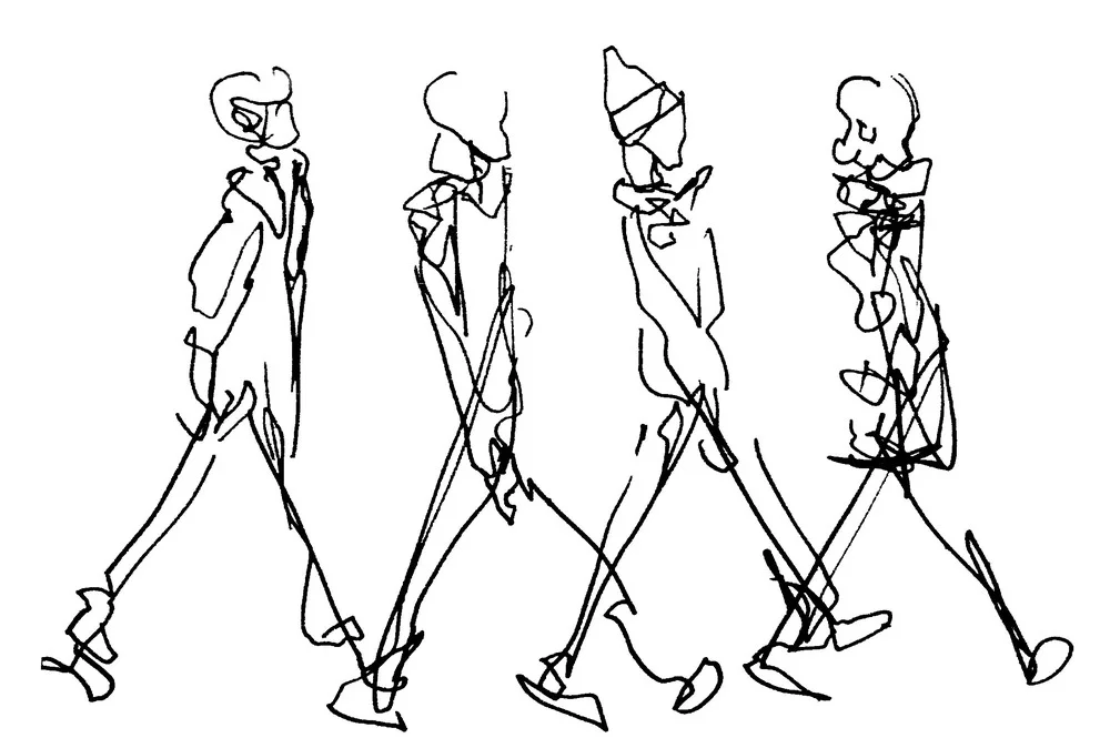 Live sketch Todd Snyder NYFW