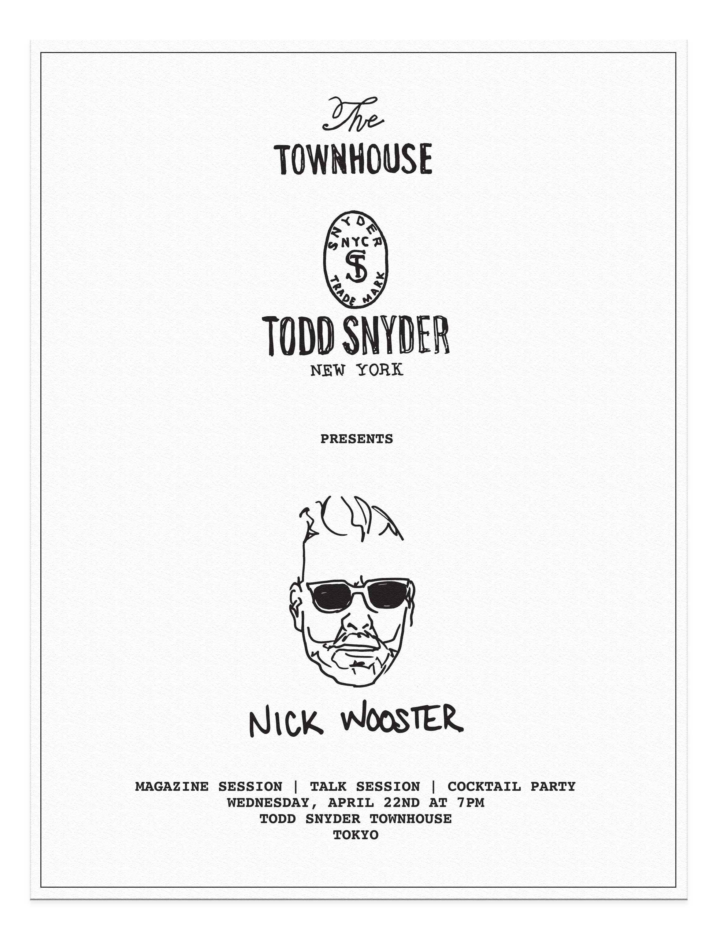 Drawing Graphic Design Todd Snyder x Nick Wooster