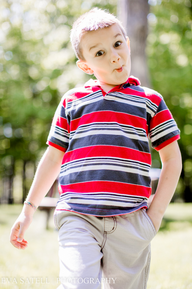Here's my goofy six year old!