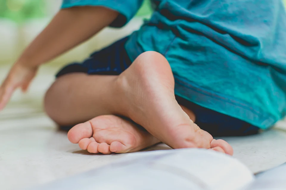 His feet are growing so fast...not a toddler anymore.