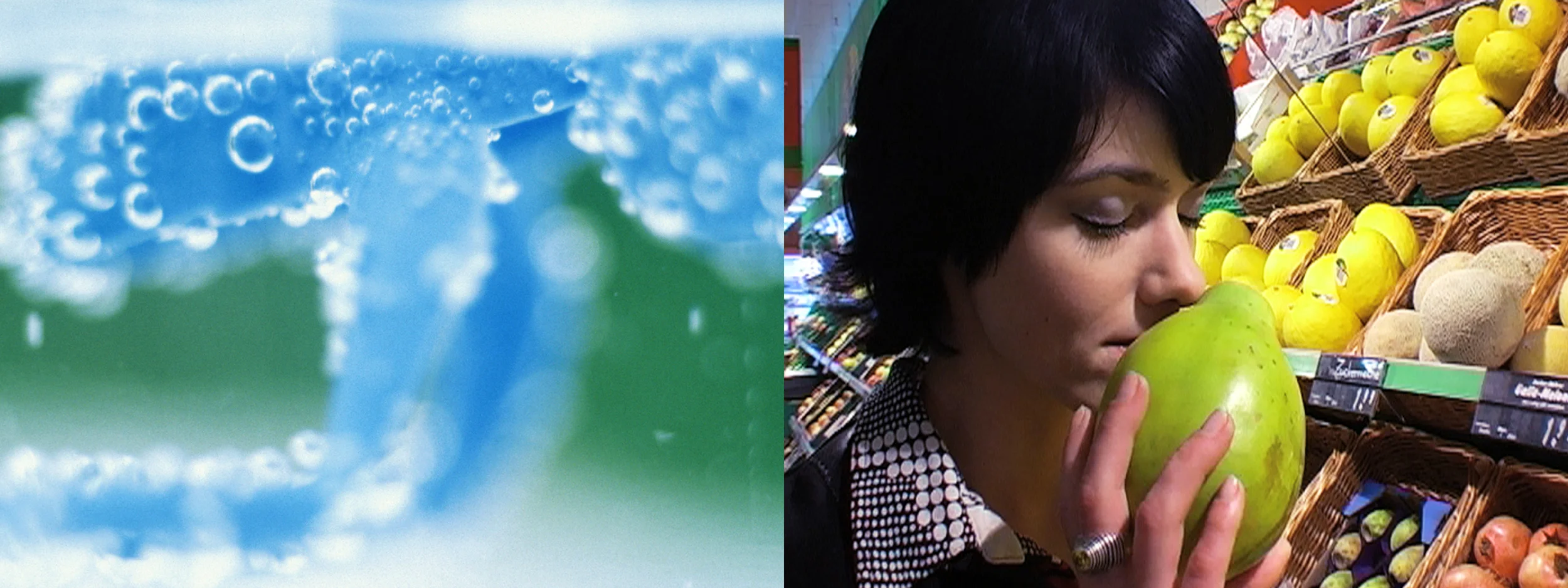  Filmstills&nbsp;aus dem Kurzfilm  Inside Out  , Bestandteil meiner Diplomarbeit zum Thema  Das Phänomen der Synästhesie , je 30 x 80 cm,  Lambda  Belichtung hinter  Diasec , 2004&nbsp;– ©eLisa Pancratz 