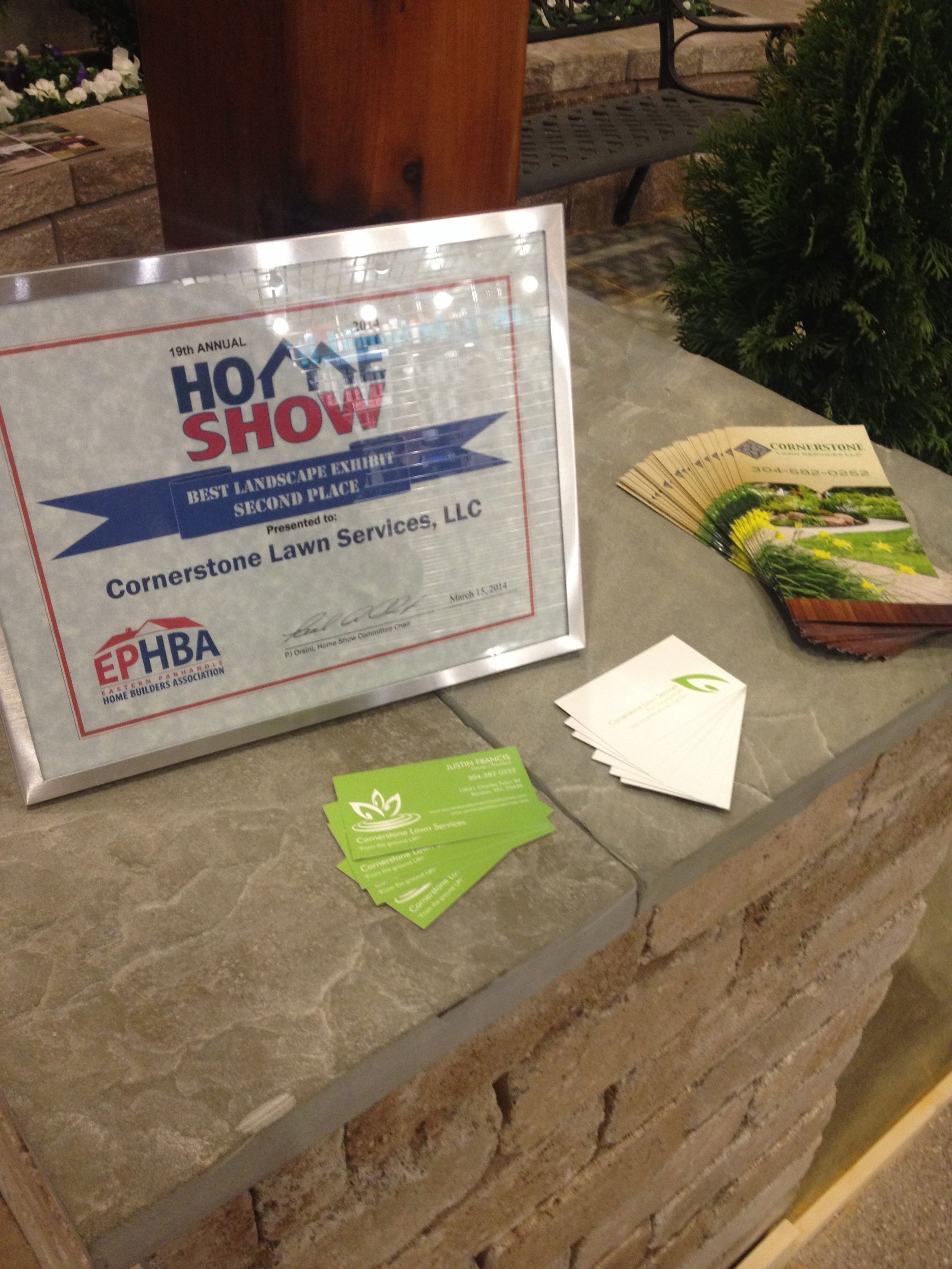2nd Place at the Martinsburg Home Show