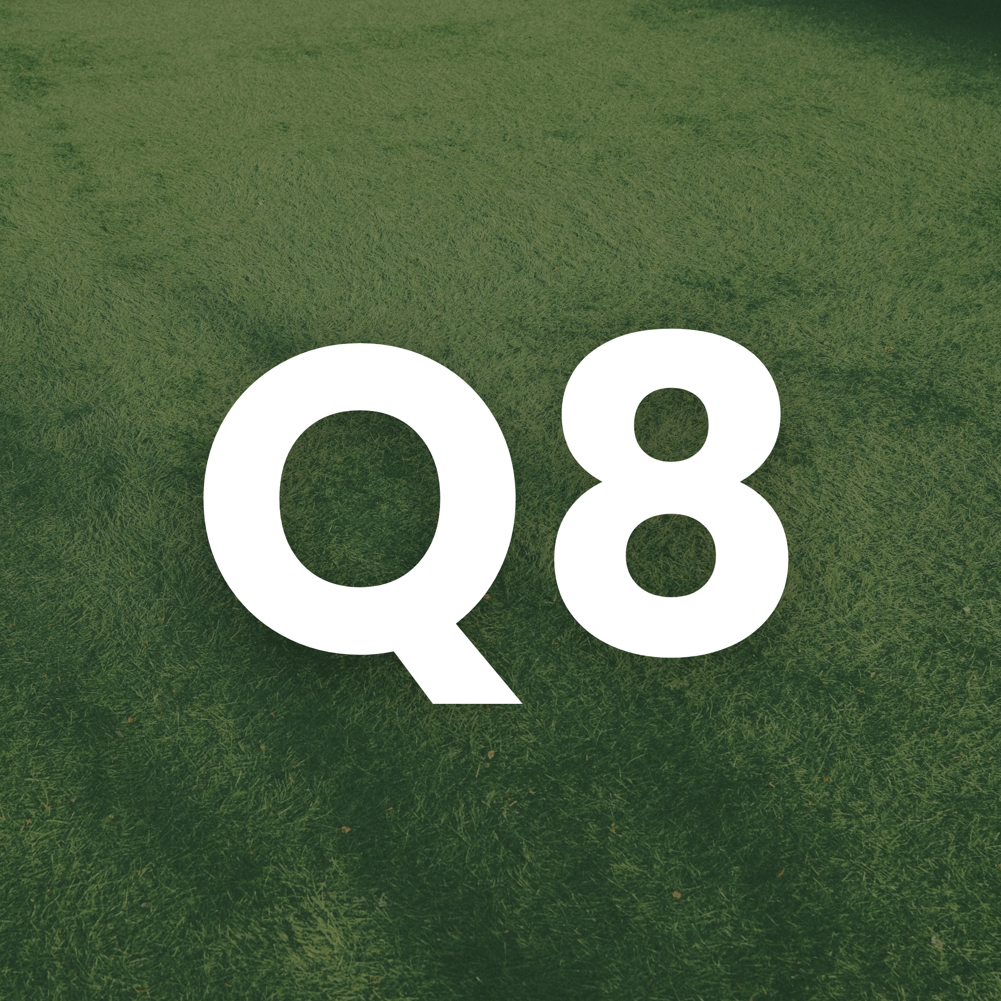 A small square icon featuring the white text "Q1" set against a blurred background of a green lawn.
