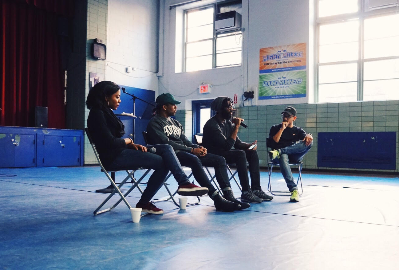 Black Experience Panelist: Shetara Edden, Cellus Hamilton and Jonathan Laguer.