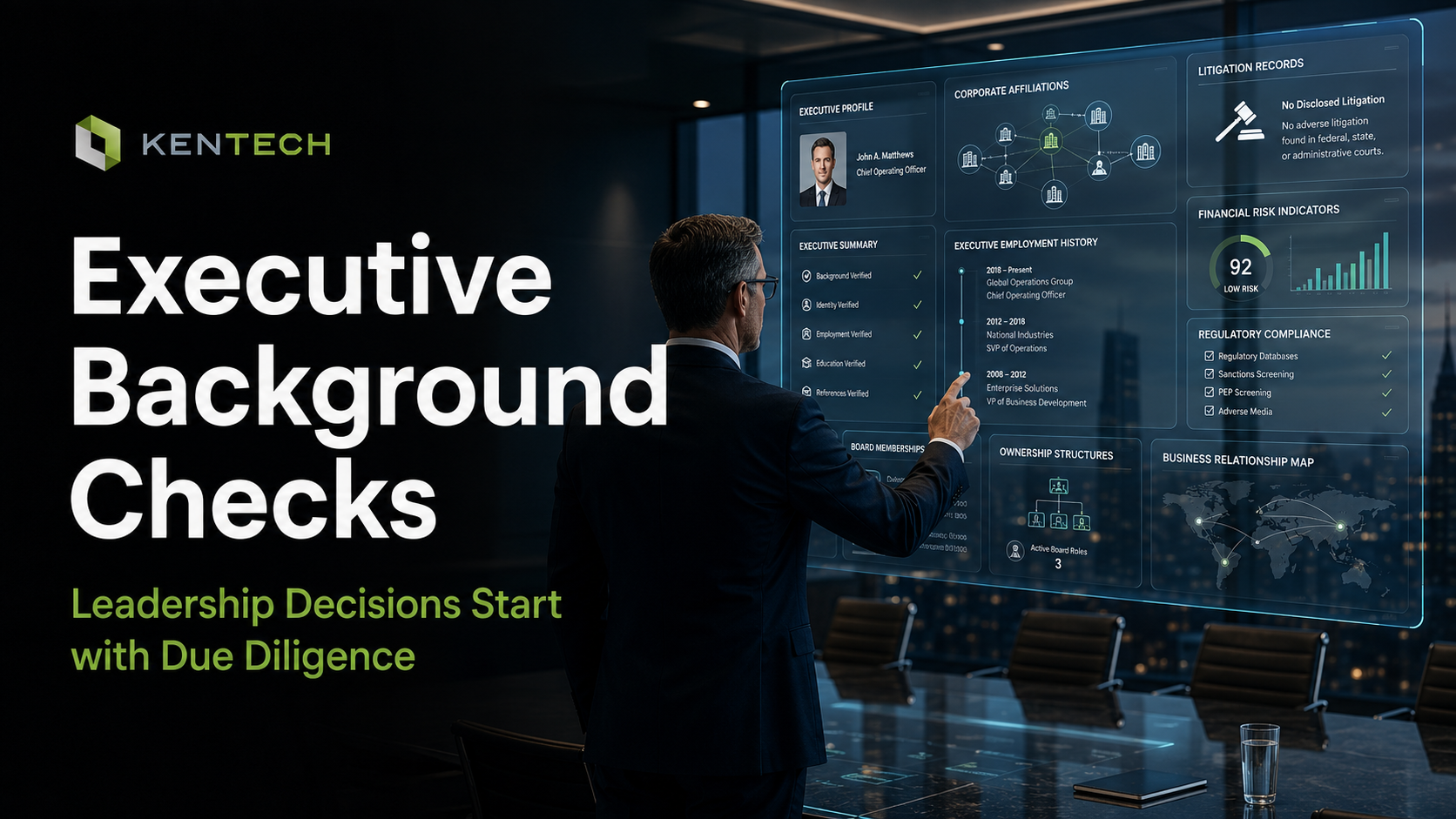 Executive Background Checks: Why Leadership Hiring Requires a Higher Level of Due Diligence