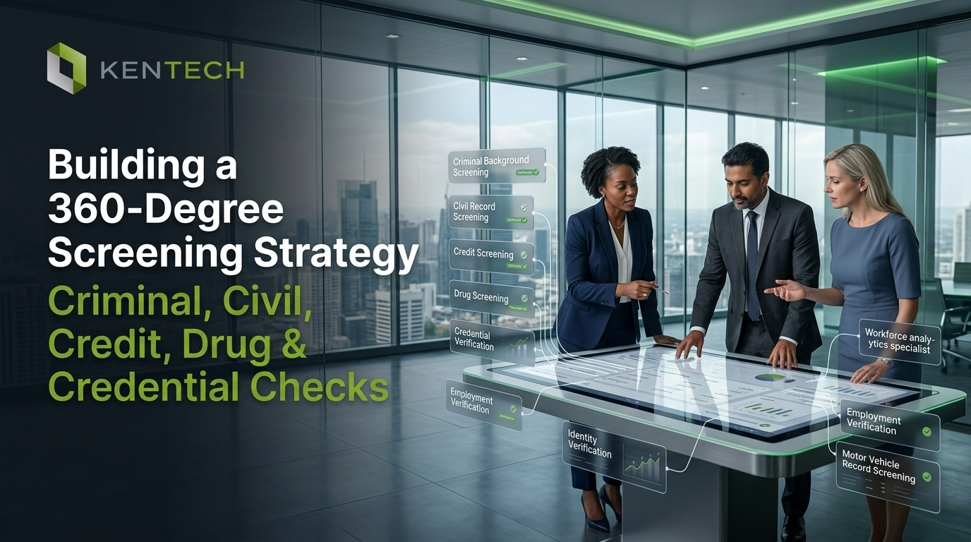 Building a 360-Degree Screening Strategy: Combining Criminal, Civil, Credit, Drug, and Credential Checks