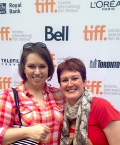 Heather (left) and her friend Jenni, walking the TIFF red carpet. How cool is that?!