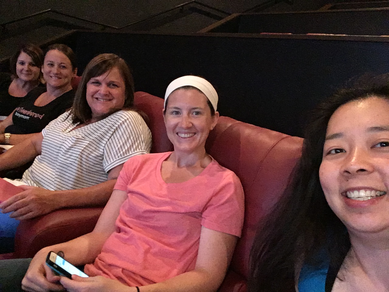 THE MOMS: (left to right) Lara Resnick, Donna Ferretti, Kelly Johnson, Manda Torres, and Thanh Shanahan