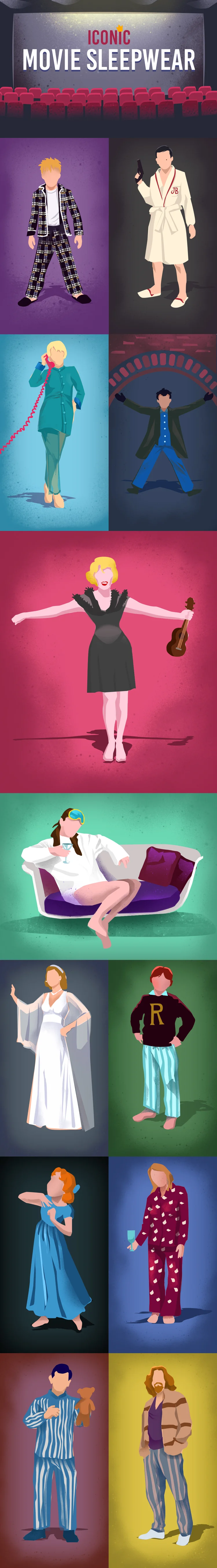 INFOGRAPHIC: Iconic movie sleepwear for your favorite characters ...