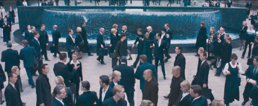 Figure 2: the public area where Neo gets point by gun.