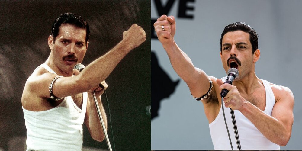ImageL: https://www.townandcountrymag.com/leisure/arts-and-culture/g26307434/bohemian-rhapsody-movie-cast-vs-queen-real-life-counterparts/