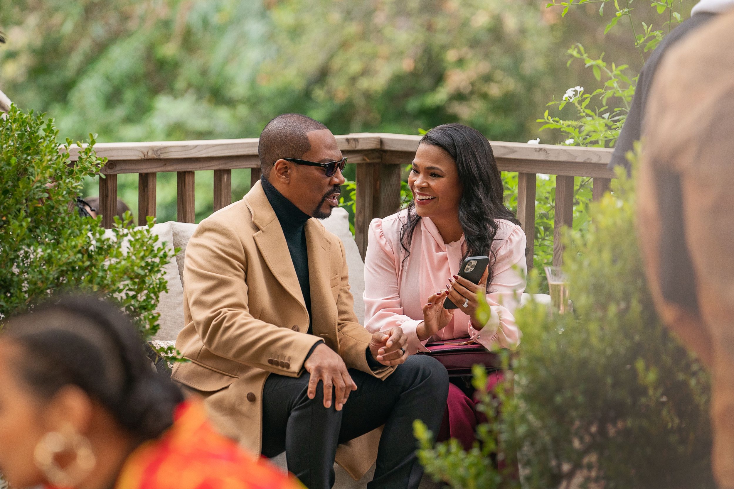  You People. (L to R) Eddie Murphy as Akbar and Nia Long as Fatima in You People. Cr. Tyler Adams/Netflix © 2023. 