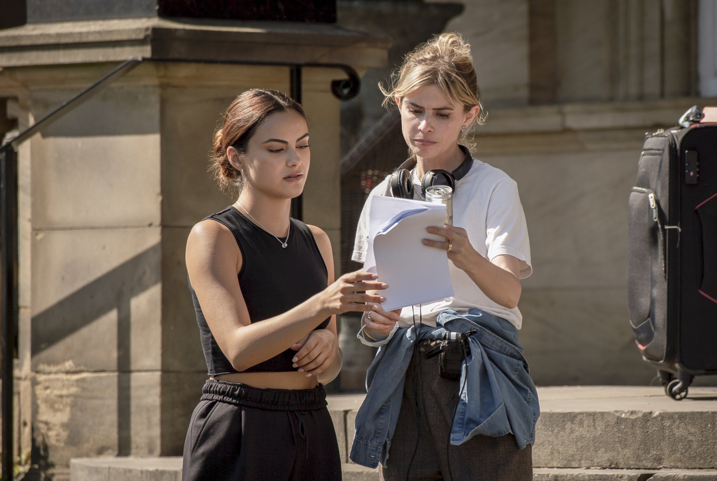 Camila Mendes and Director Carlson Young on set of UPGRADED_Photo Credit_ Paul Stephenson _ Amazon MGM Studios.jpg