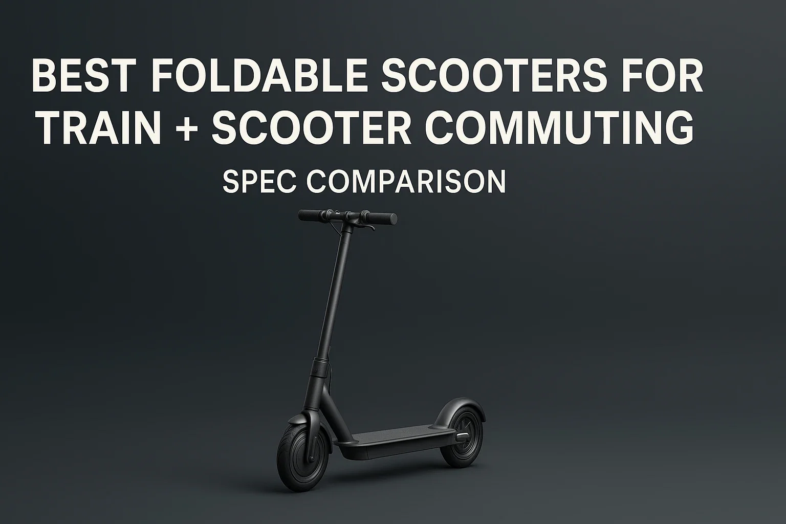 Best Foldable Scooters for Train + Scooter Commuting (Spec Comparison)