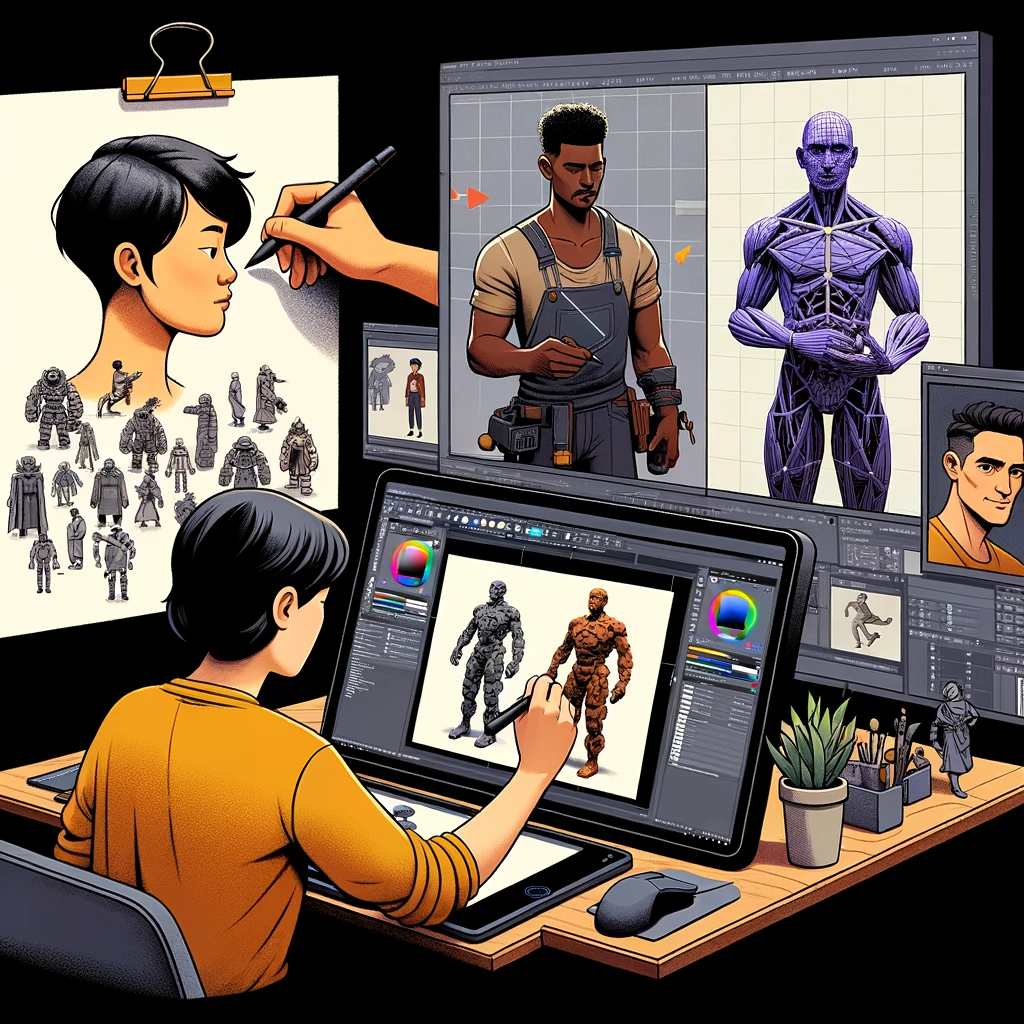 3D Character Design, Game Art, and Publishing: Full Guide — Every Movie ...