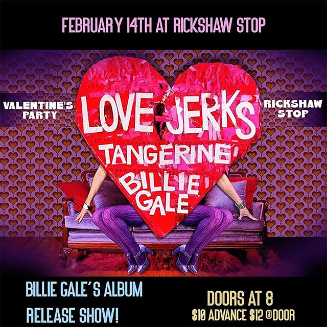 VALENTINE&rsquo;S DAY SHOW ALERT! ❤️ The BTB crew is headed to the @billiegalemusic album release show at @rickshawstop tomorrow night and it&rsquo;s going to be magical and we&rsquo;d love to see you there! ✨