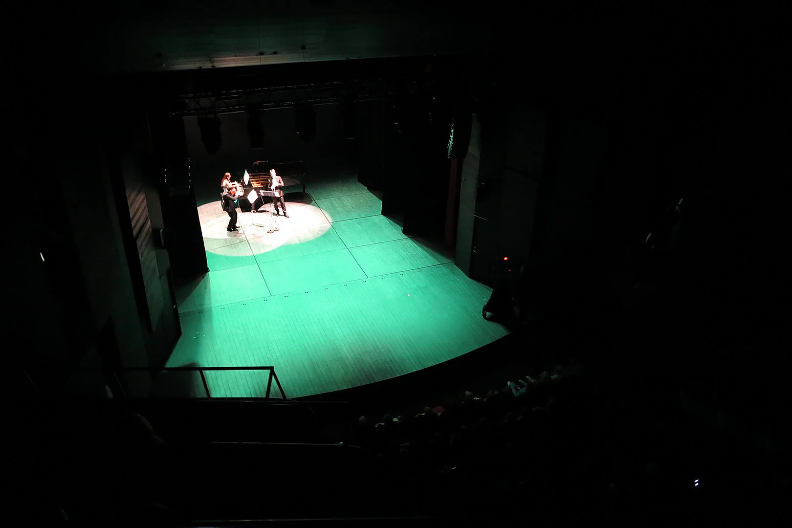 "100 Springtimes" performed by trio Claviola in Klaipeda Drama Theatre opening ceremony
