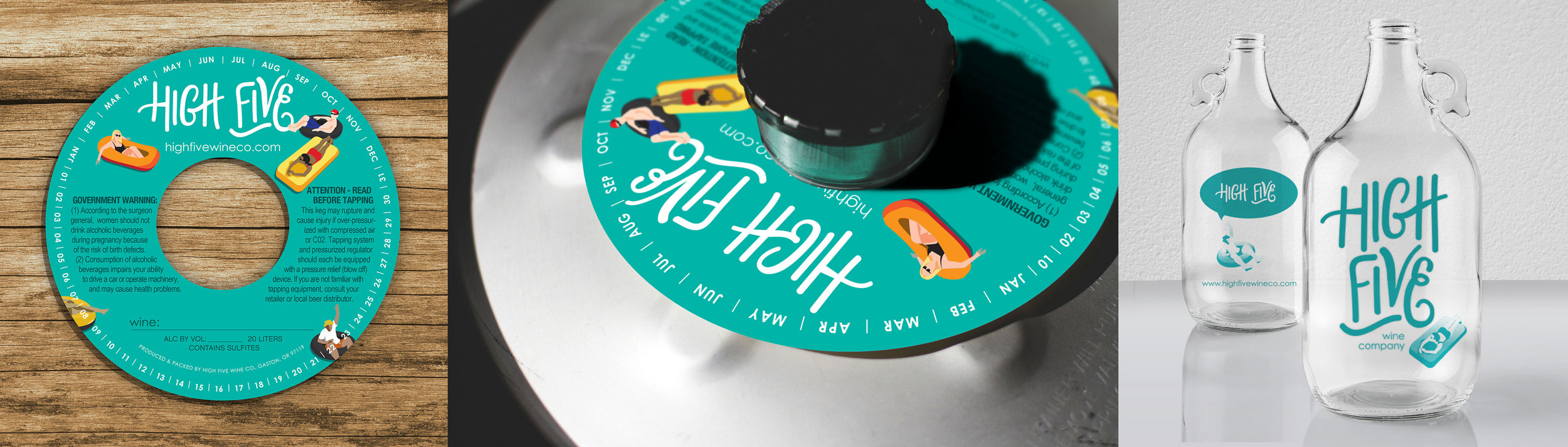 keg collar and growler bottle
