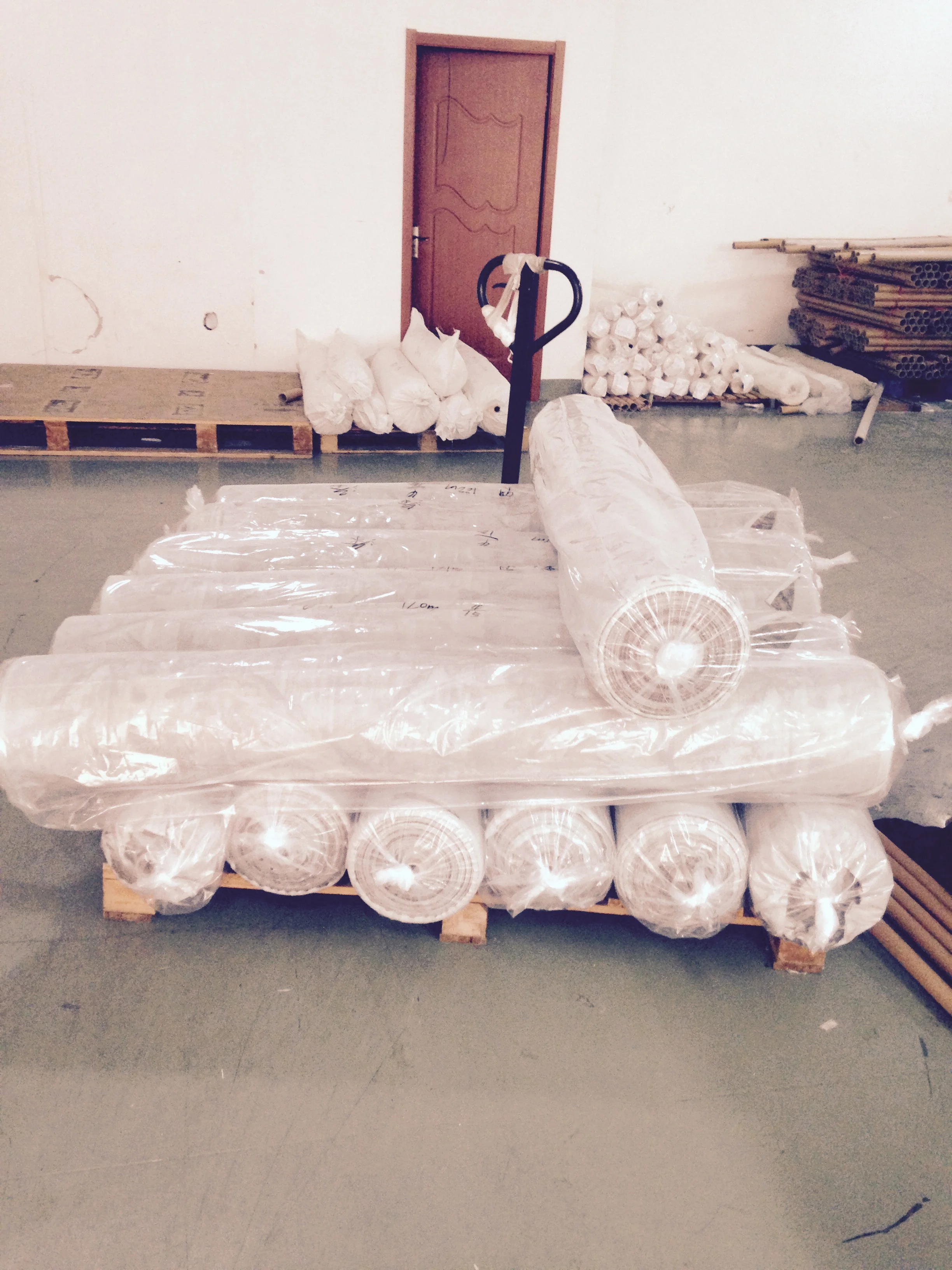 Treated fabric ready to ship from the OSM Shield finishing plant in Shanghai, China.