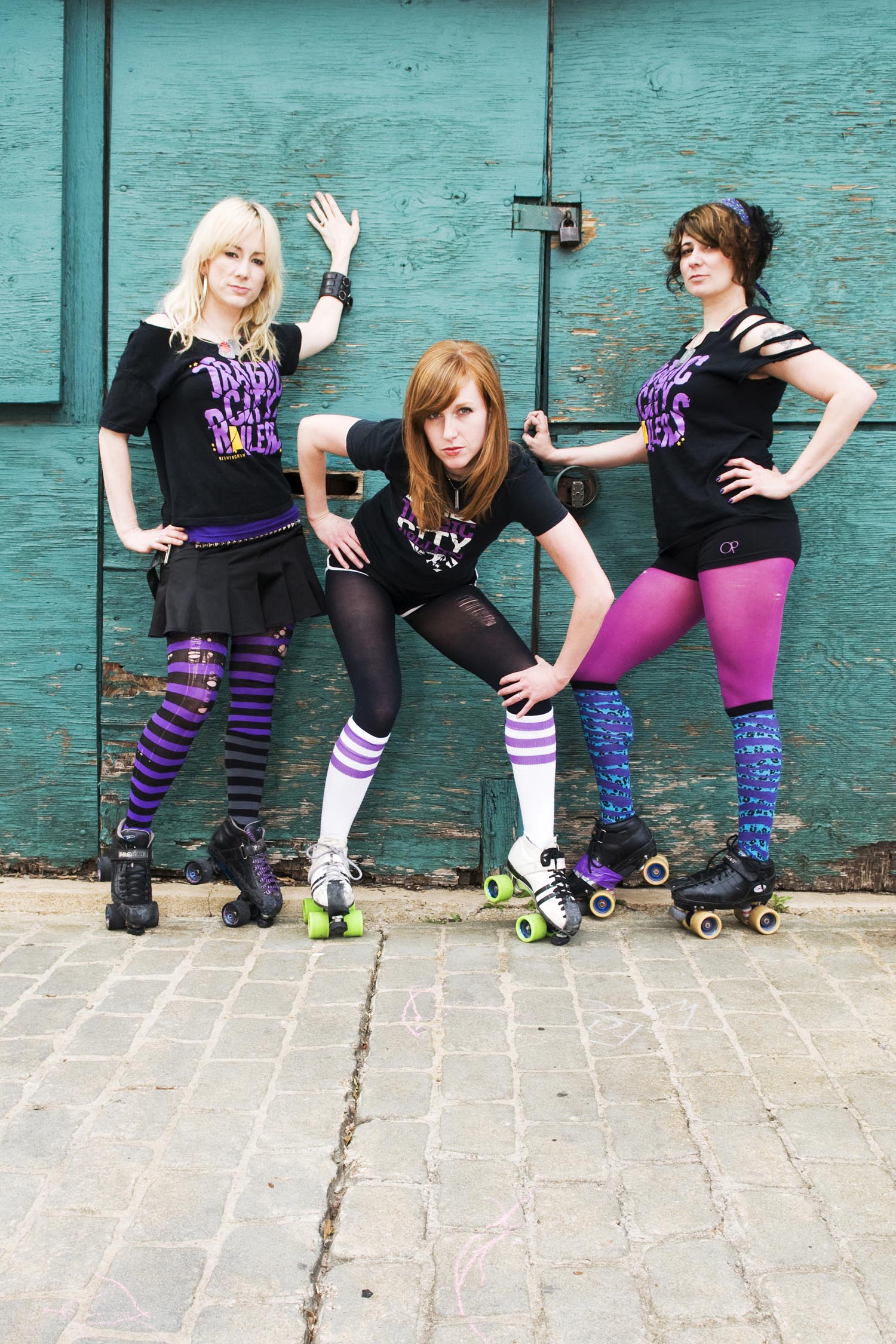Voodoo Lily, Acute Pain and Dixie Thrash of the Tragic City Rollers, Birmingham, Alabama