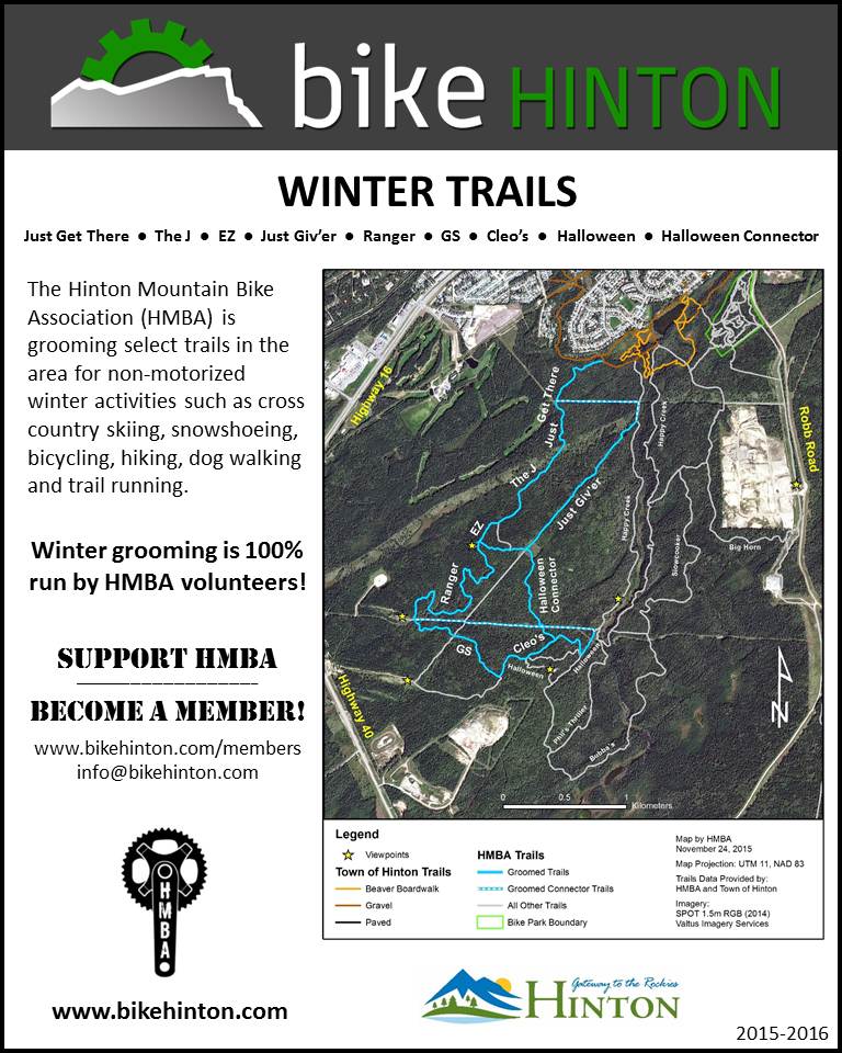 Signage that will be posted on the winter trails. Click to enlarge.