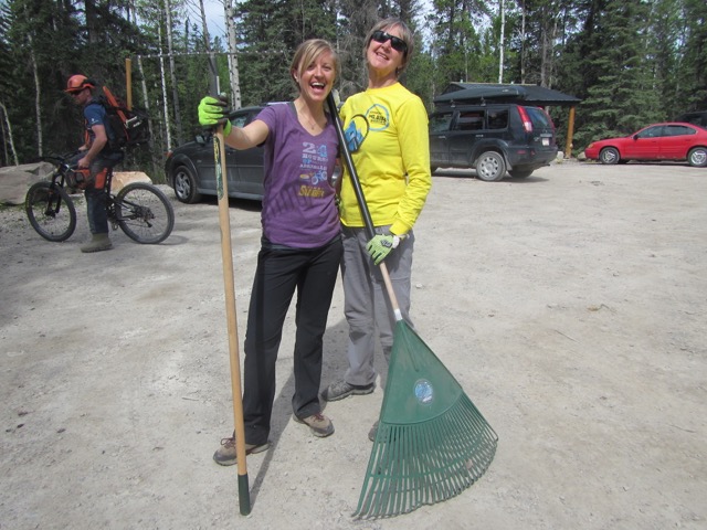 Gabby and Ellen made good work on clearing Stinger - make sure this relatively new trail is on your to-do list!