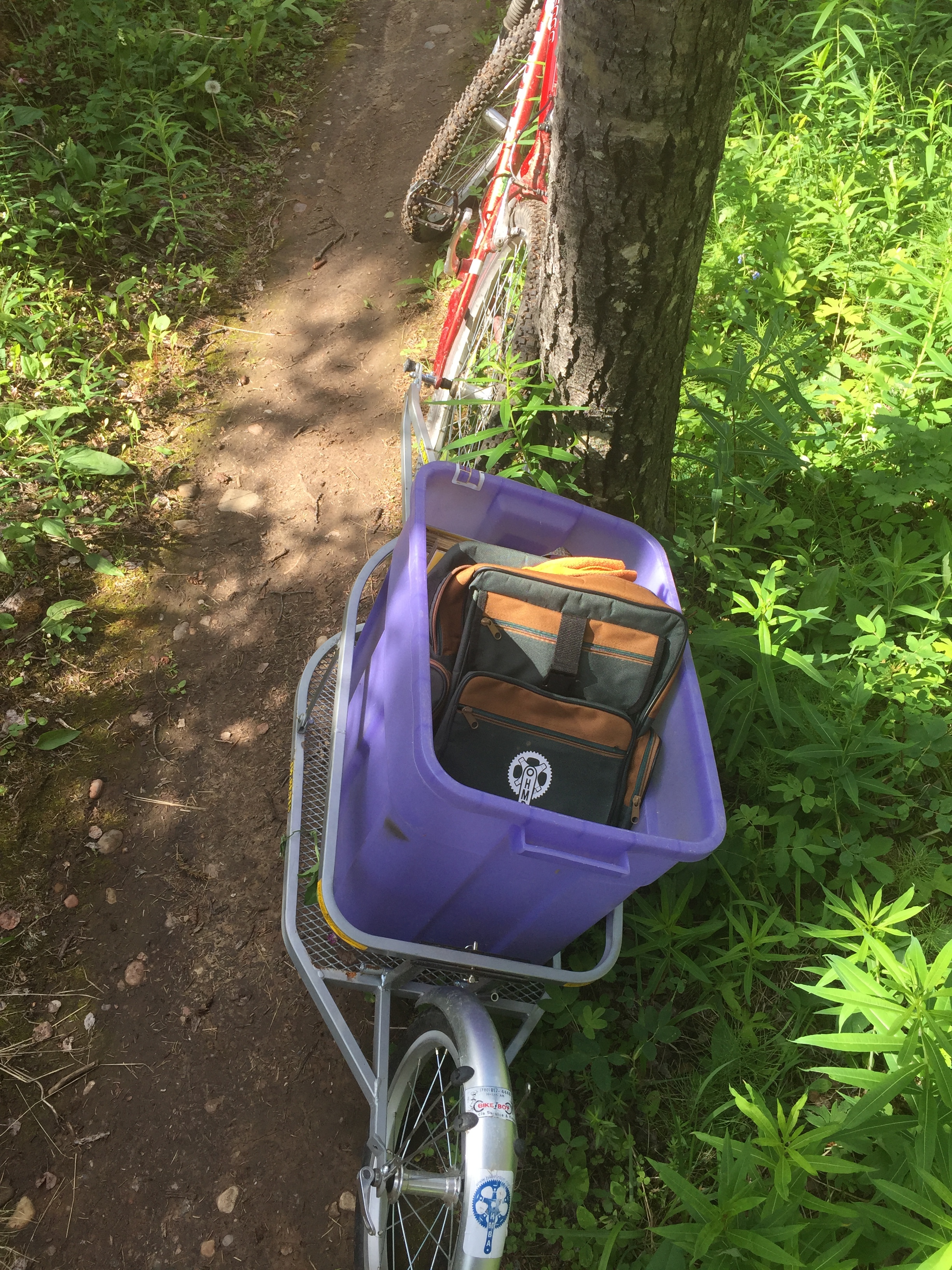 The sign caddy!