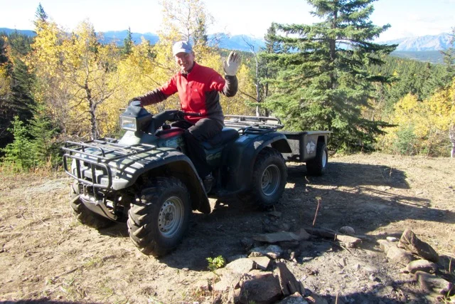 Keith Campbell helped move the bench up to the lookout.