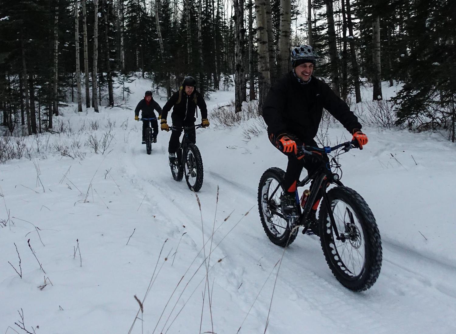 Groomed trails in Hinton