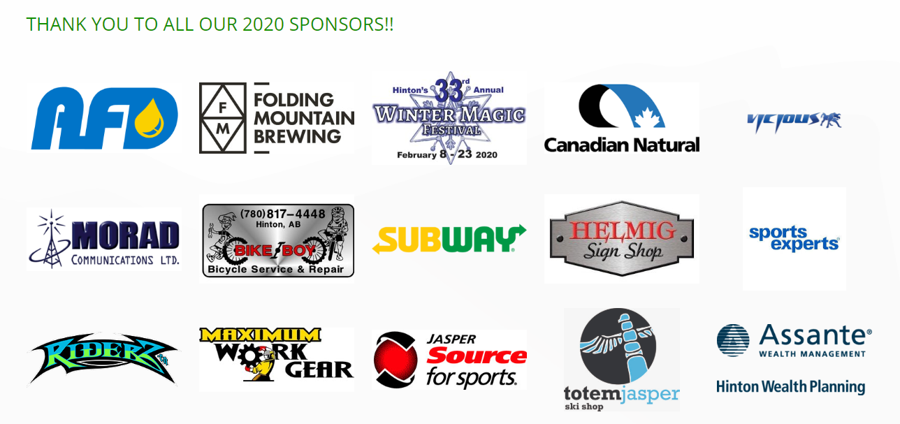 Shout out to all our 2020 Hinton Growler Sponsors!