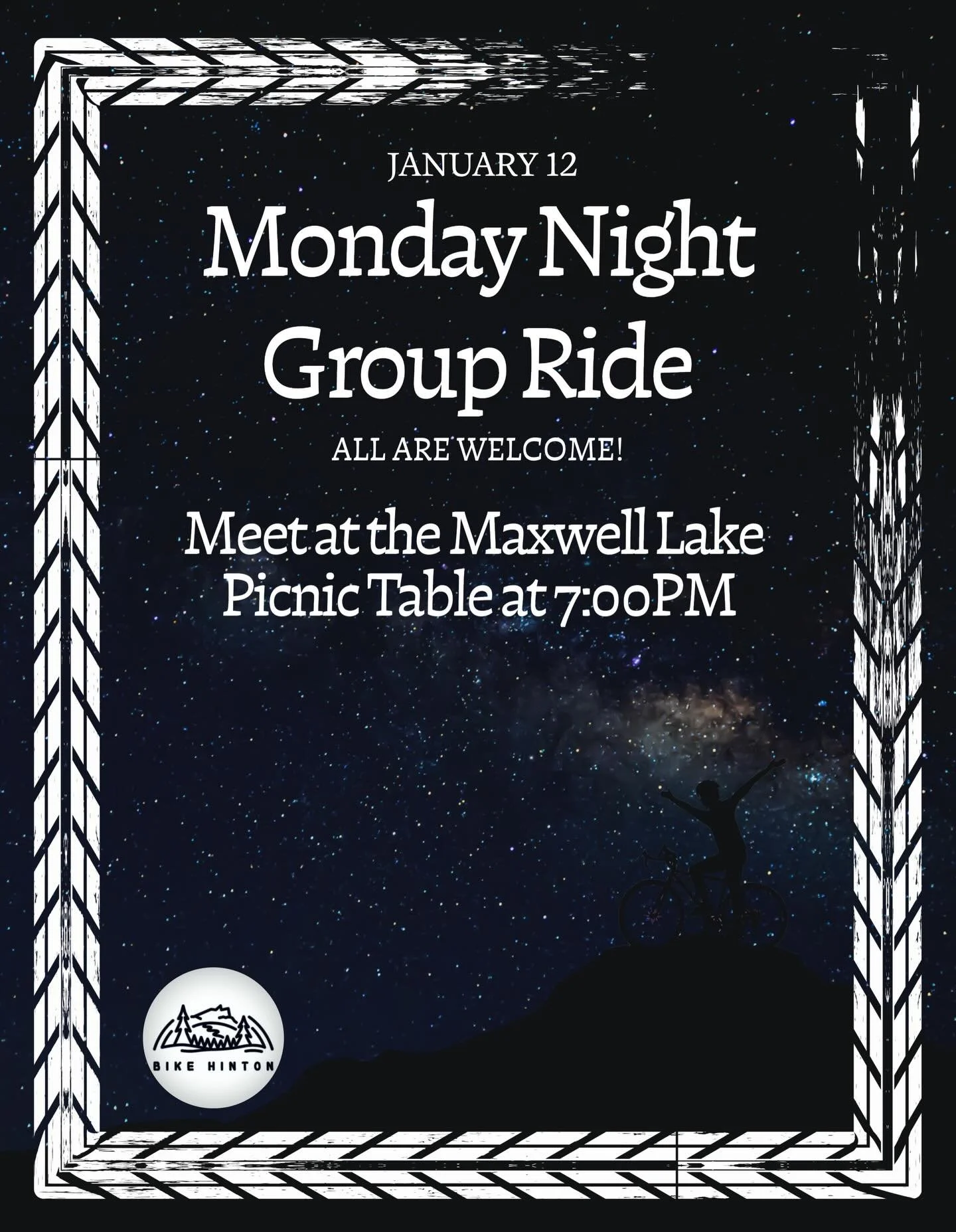 🚴&zwj;♂️ Monday Night Group Ride 🚴&zwj;♀️

Join us for our weekly group ride and enjoy some of the best fat biking conditions of the season.

📍 Meet: Maxwell Lake picnic table
⏰ Roll out: Be ready to ride at 7:00 PM

The trails are in prime fat bi