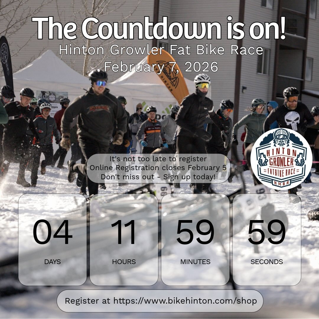 🚨 GROWLER WEEKEND IS HERE! 🚨
The countdown is officially on ~ the Hinton Growler is happening THIS weekend, February 7 and it&rsquo;s not too late to register! 🙌

🖥️ Online registration closes February 5, 2026
🏁 Race day registration is availabl