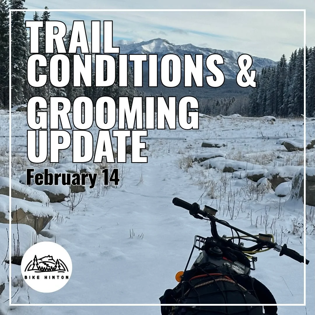 ❄️ Trail Conditions &amp; Grooming Update ❄️

Winter is BACK and we&rsquo;ve got a fresh blanket of snow on the trails! 🙌

Mike got out with the groomer today and covered 25 km ~ every single trail we groom is now dialed in and ready to ride. That i