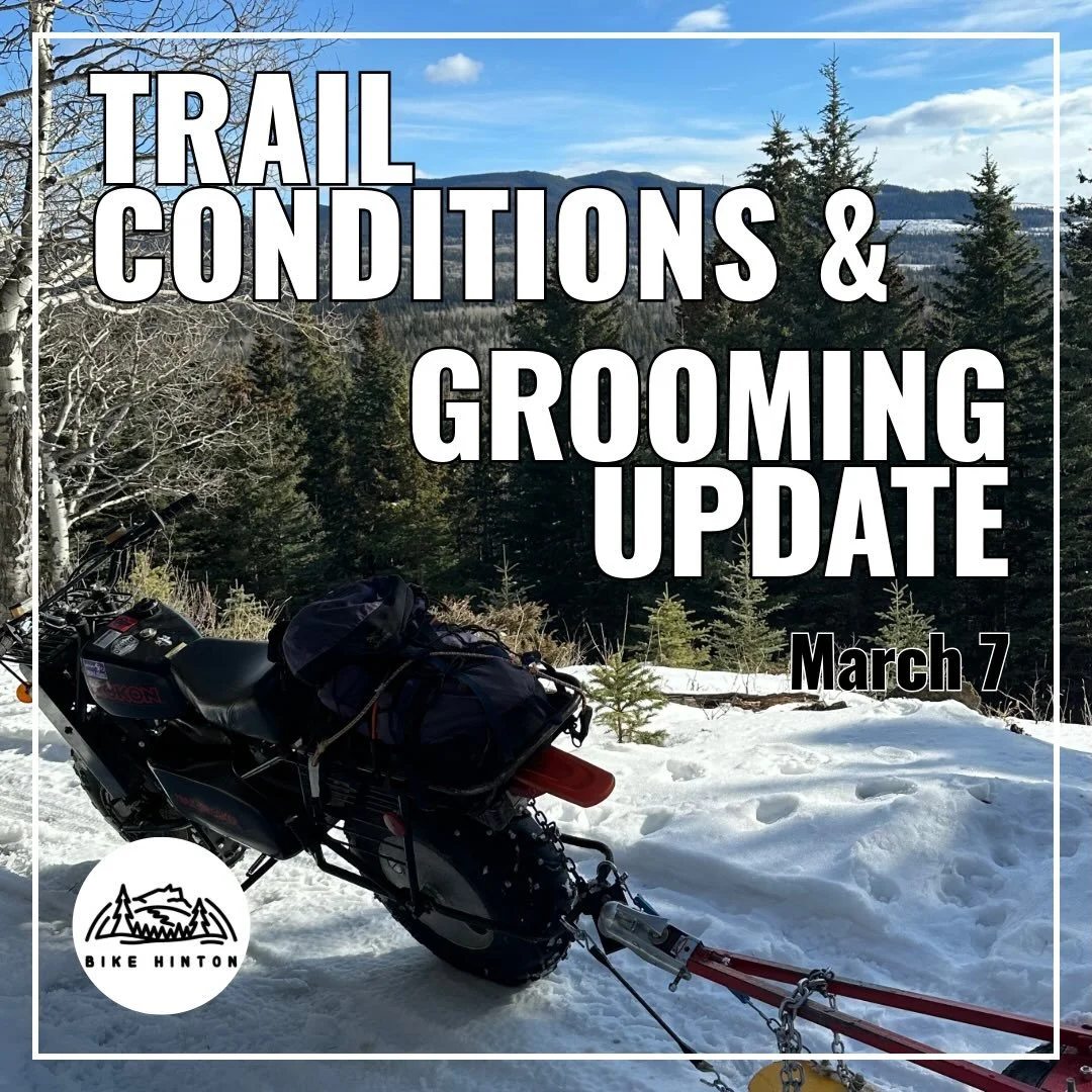 Trail Conditions &amp; Grooming Update

Mike was out grooming on Thursday, but with the warmer weather since then, trail conditions are likely a bit softer now.

He was able to get over Dead Rabbits again and reports it&rsquo;s in really good shape o