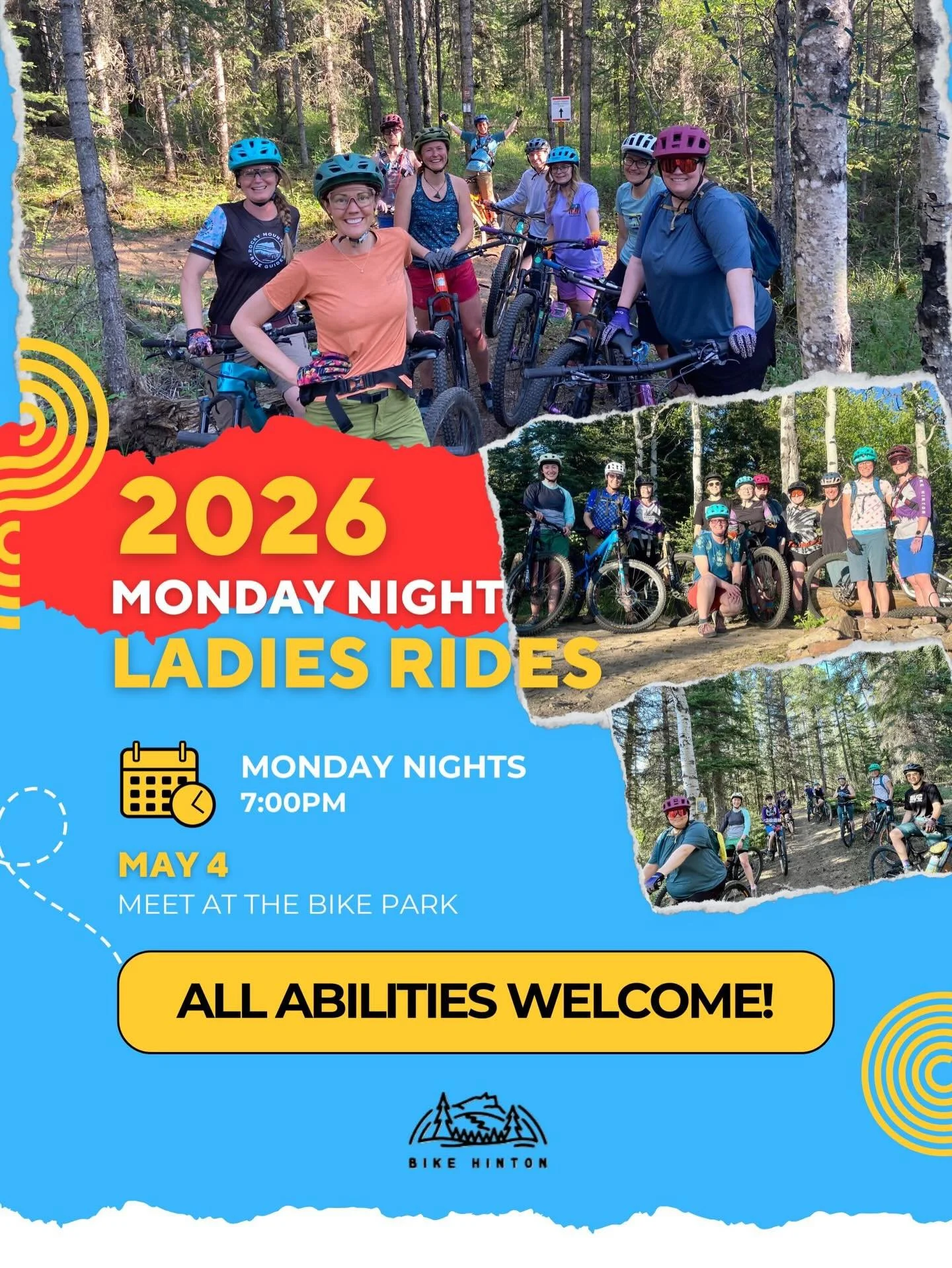 🚴&zwj;♀️ Monday Night Ladies Rides are BACK for the 2026 season! 🚴&zwj;♀️

Join us every Monday at 7:00 PM ~ with weekly meet-up locations posted, so be sure to check back!

All abilities are welcome! Our goal is to split into groups based on ridin