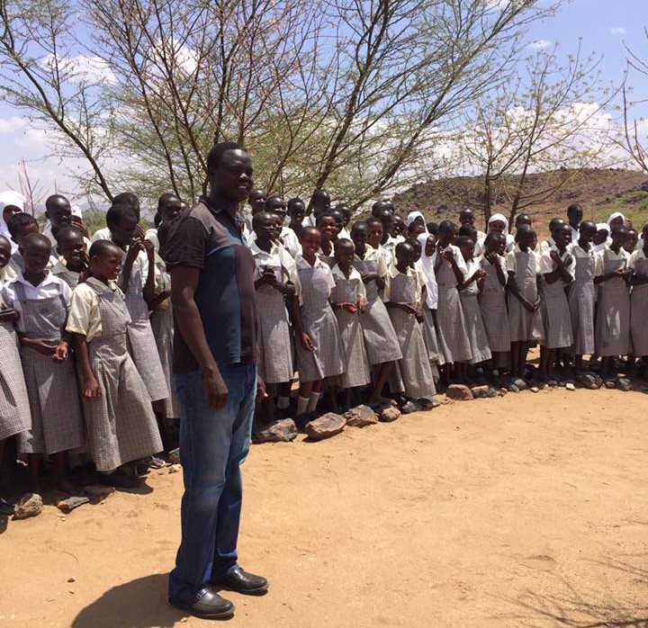 Valentino wanted to see what had changed since he left. And once he arrived, he also felt that he could help. He scoped out areas where the VAD Foundation could support youth at the Camp, in particular girls who want to continue their education. He visited the Angelina Jolie Secondary Boarding School for girls (shown above) and had an idea: