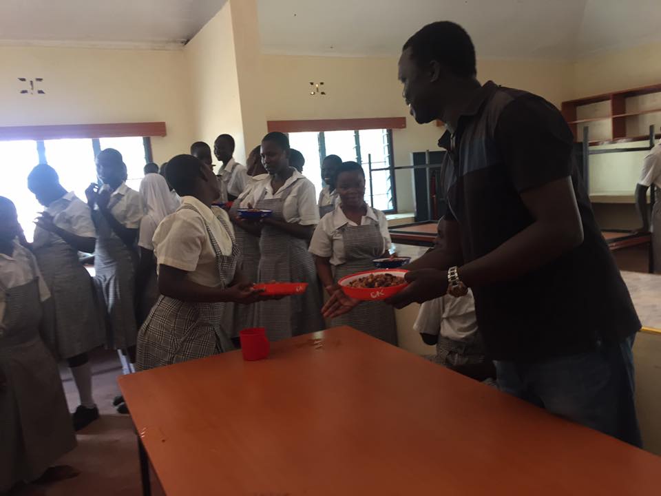 "I think we may find that we can make a dollar go a long way by supporting the educational aspirations of some of the South Sudanese youth in the Camp-- who've earned good grades but lack the money to go to college," said Valentino. (Above: Valentino at the Angelina Jolie Girls Secondary Boarding School.)