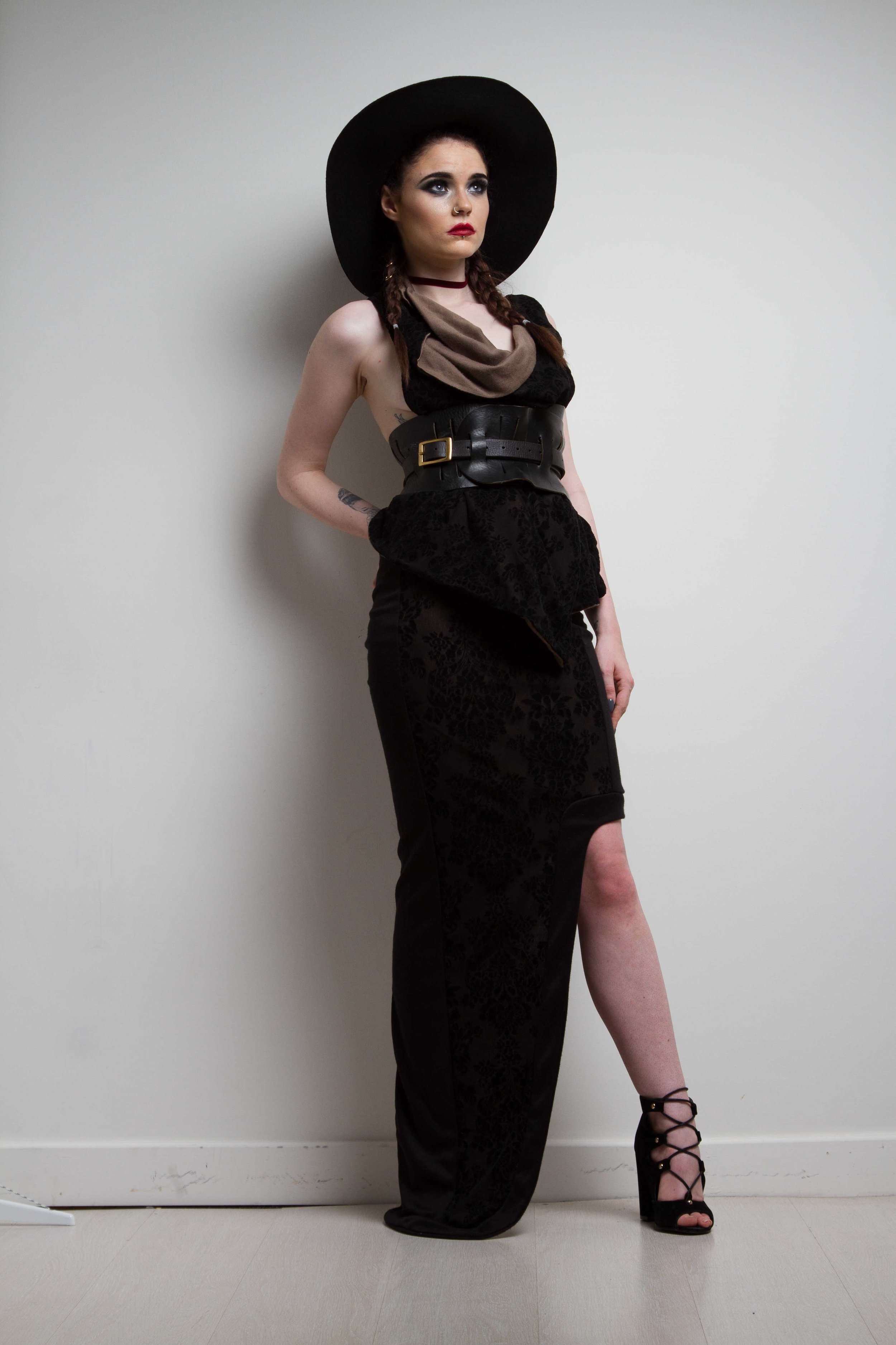 zaramia-ava-zaramiaava-leeds-fashion-designer-ethical-sustainable-nude-versatile-drape-wrap-top-cowl-maxi-skirt-print-hat-black-womenswear-grunge-1