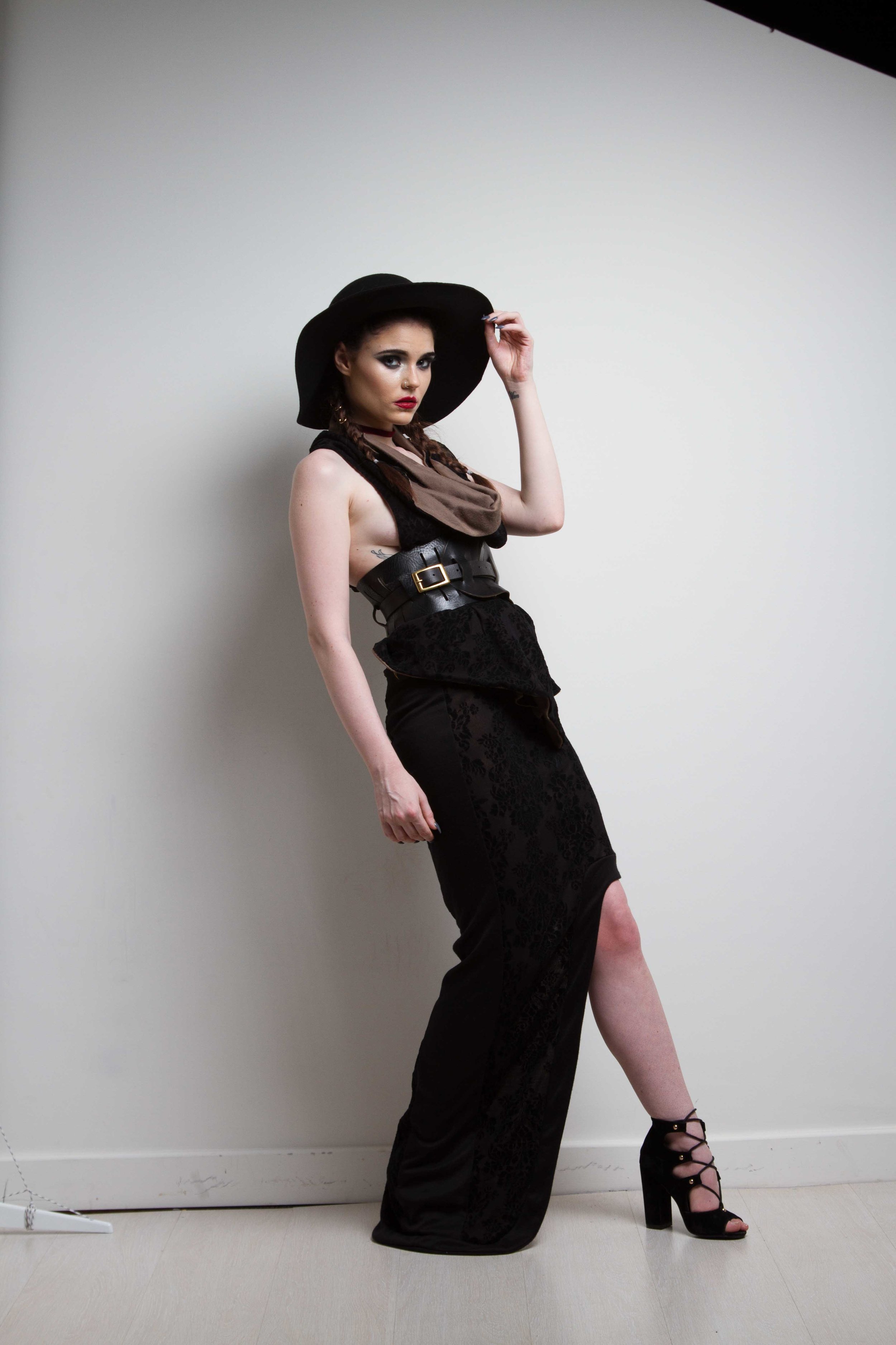 zaramia-ava-zaramiaava-leeds-fashion-designer-ethical-sustainable-nude-versatile-drape-wrap-top-cowl-maxi-skirt-print-hat-black-womenswear-grunge-3
