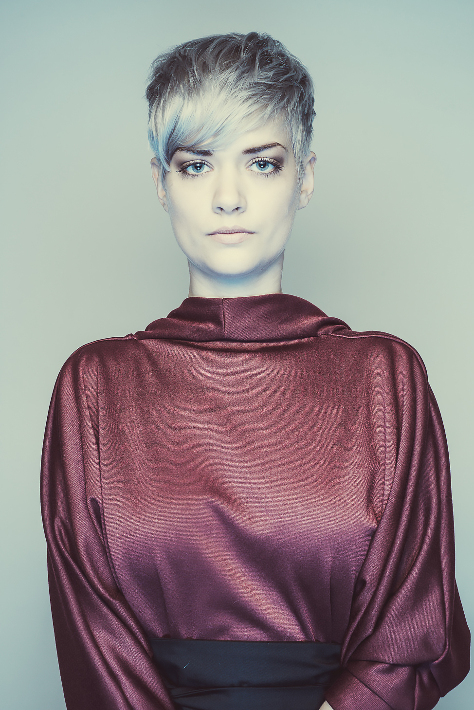 zaramia-ava-zaramiaava-leeds-fashion-designer-ethical-sustainable-tailored-minimalist-aya-burgundy-dress-obi-belt-black-versatile-drape-cowl-styling-womenswear-models-photoshoot-shrine-hairdressers-6