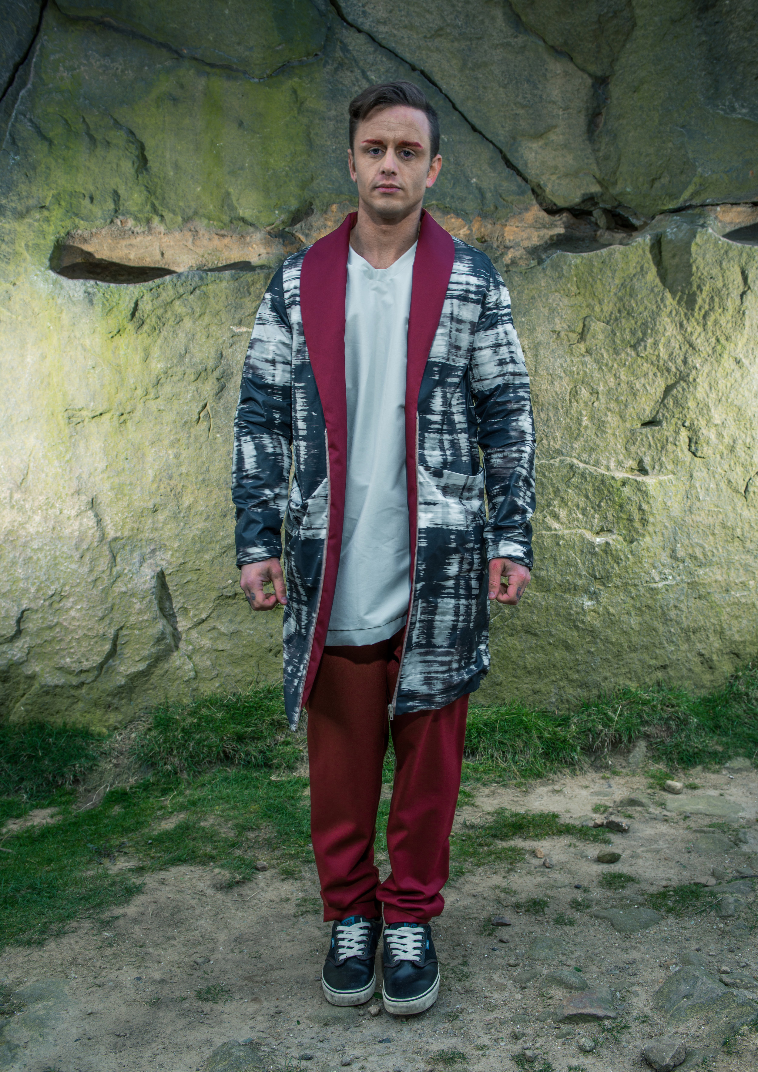 zaramia-ava-zaramiaava-leeds-fashion-designer-ethical-sustainable-tailored-minimalist-denim-red-print-coat-overzied-fitted-jersey-tshirt-top-trousers-versatile-drape-cowl-styling-menswear-models-13