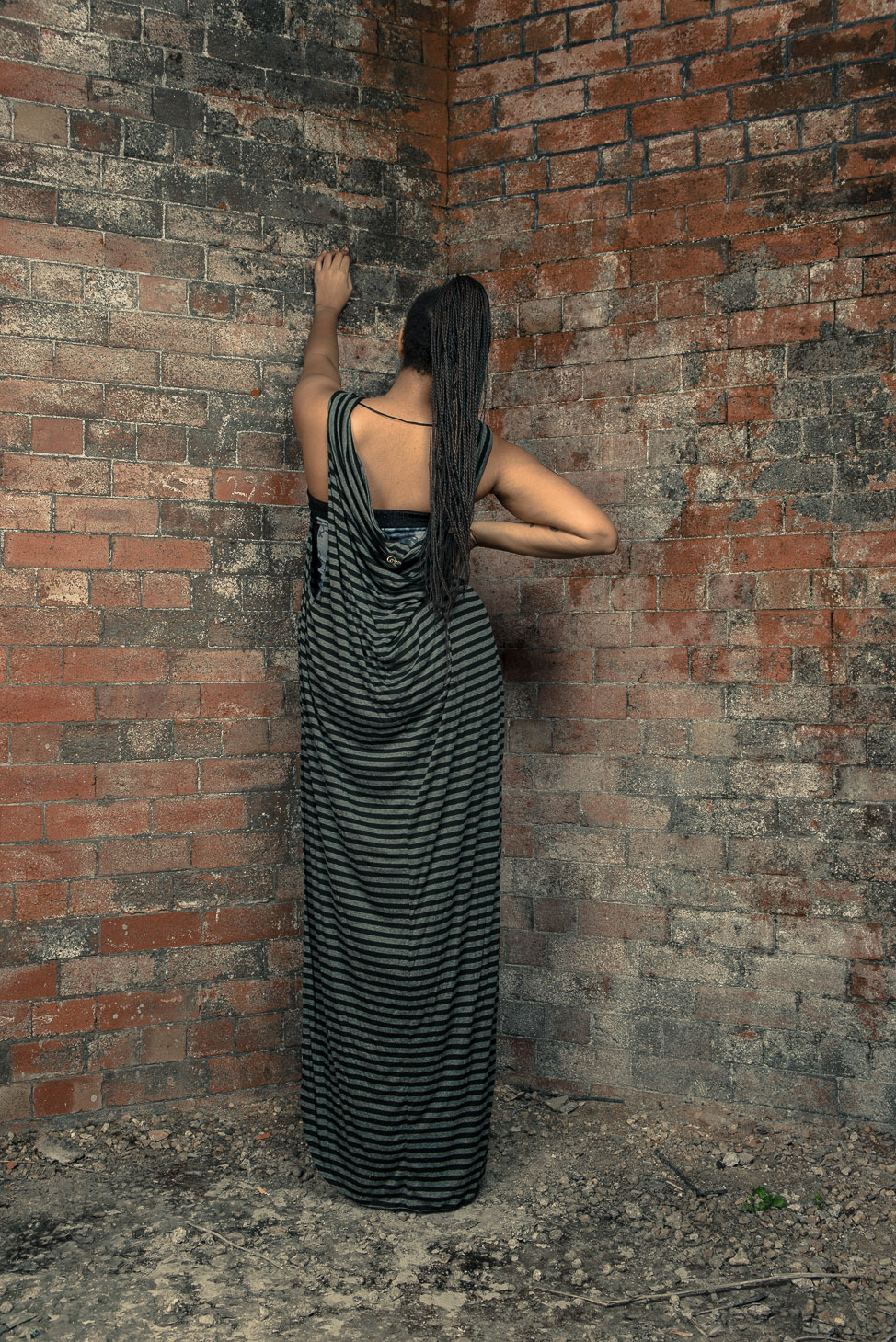 zaramia-ava-zaramiaava-leeds-fashion-designer-ethical-sustainable-tailored-minimalist-stripe-bodysuit-versatile-drape-dress-top-black-grey-print-belt-wrap-cowl-styling-bodysuit-womenswear-models-14