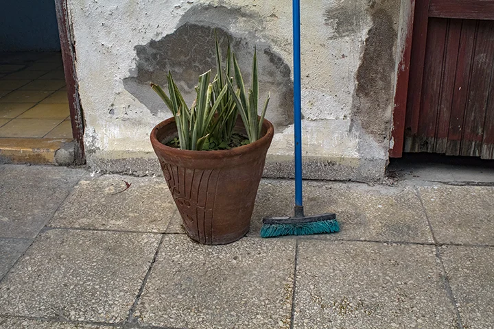 72.Music school courtyard.broom.jpg