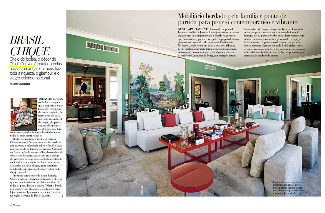 CHICÔ GOUVÊA NA REVISTA VIVER BEM CASA 