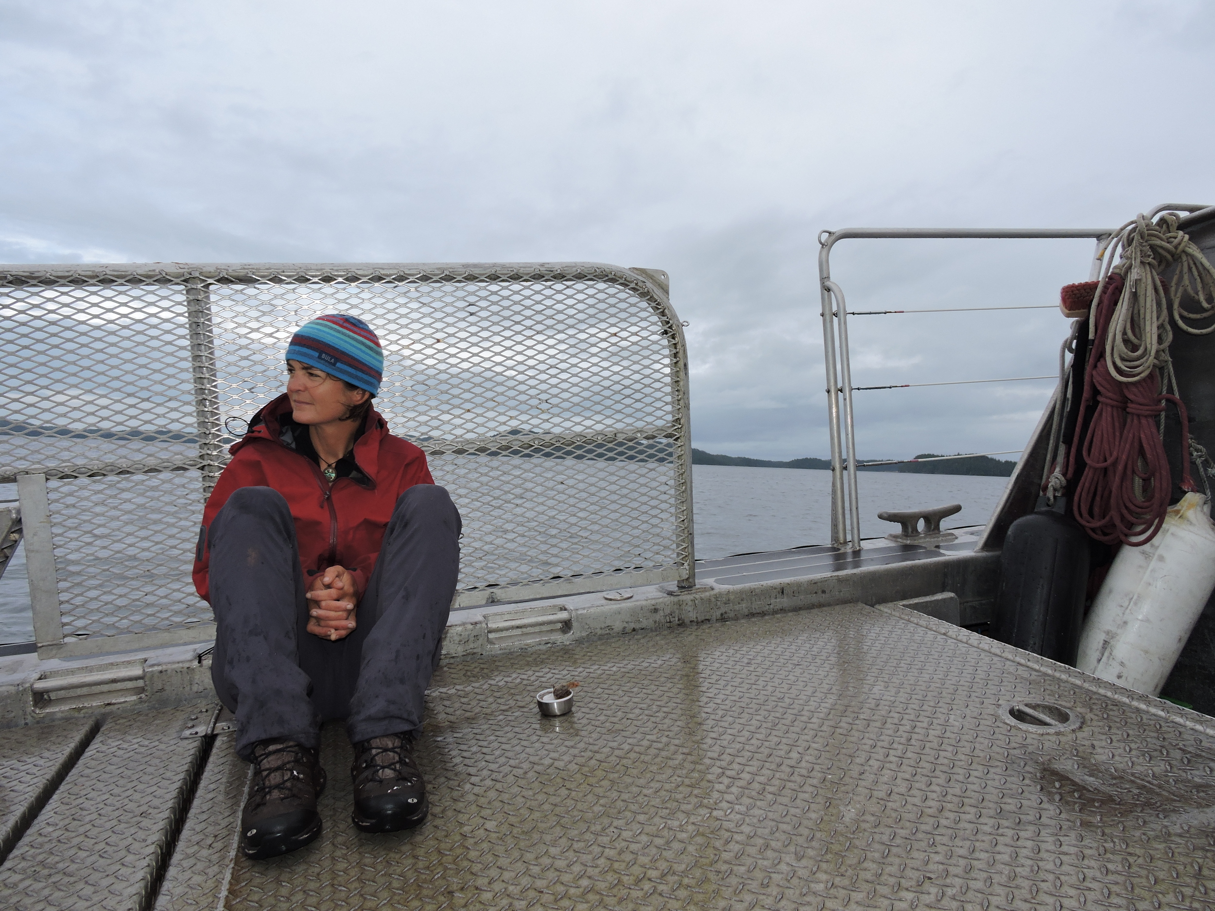 Fiona reflecting on the journey during the Water Taxi ride back.