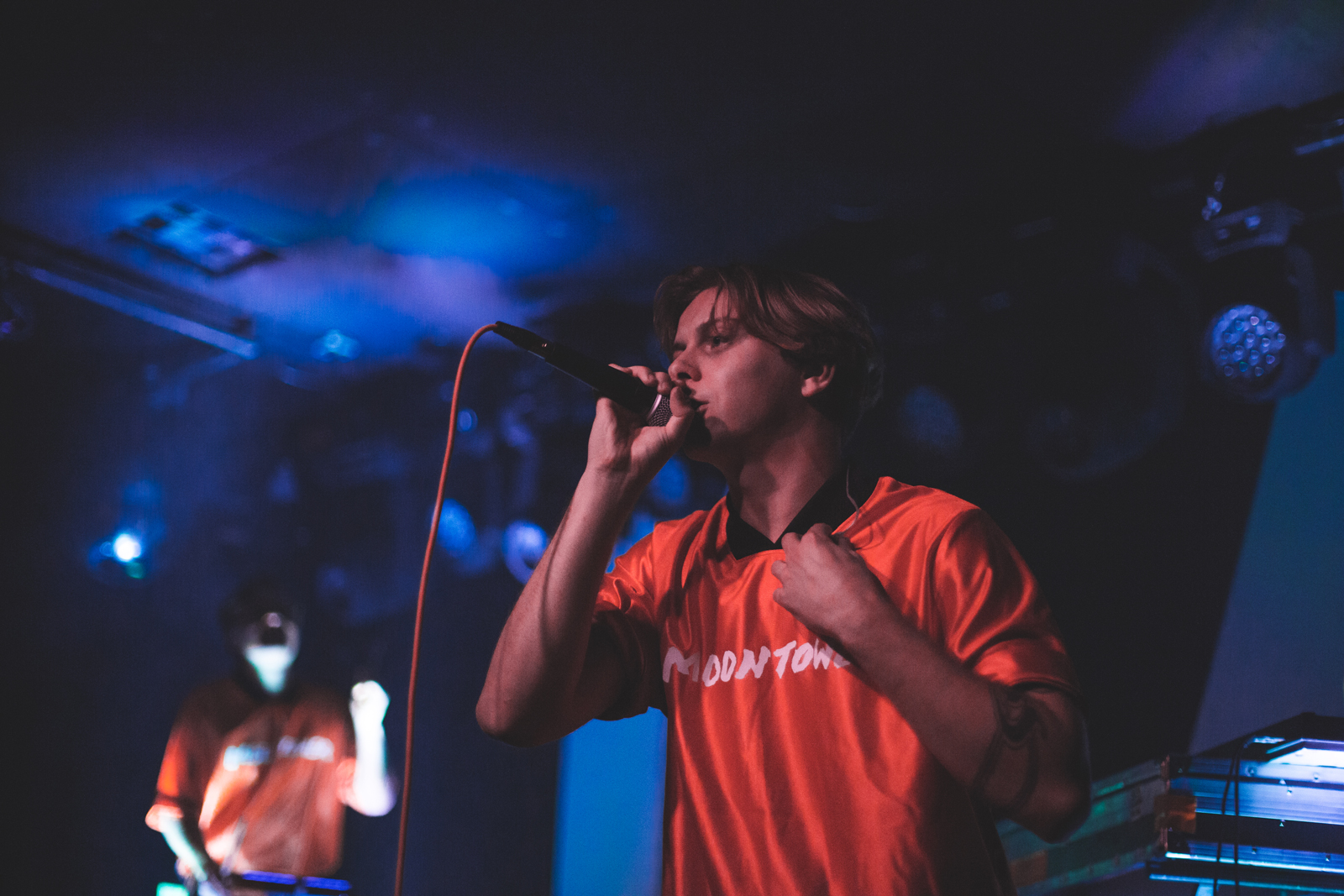 Jacob on vocals at The Moroccan Lounge, September 26, 2018